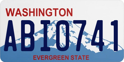 WA license plate ABI0741