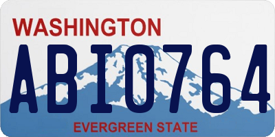 WA license plate ABI0764