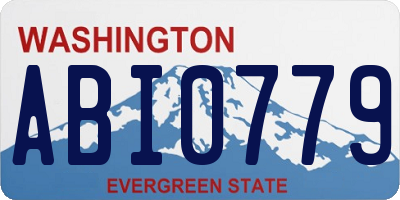 WA license plate ABI0779