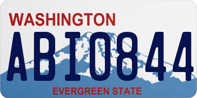 WA license plate ABI0844