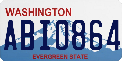 WA license plate ABI0864