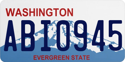 WA license plate ABI0945