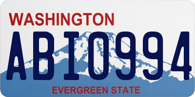 WA license plate ABI0994