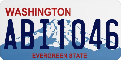 WA license plate ABI1046