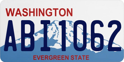 WA license plate ABI1062