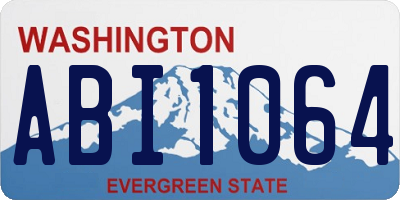 WA license plate ABI1064