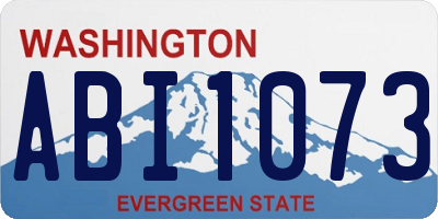 WA license plate ABI1073