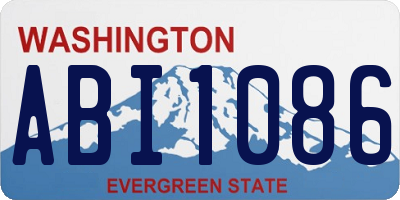 WA license plate ABI1086