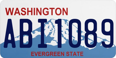 WA license plate ABI1089