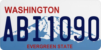 WA license plate ABI1090