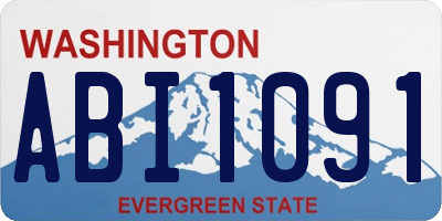 WA license plate ABI1091