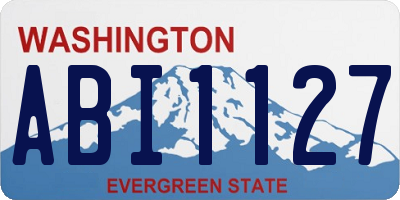 WA license plate ABI1127