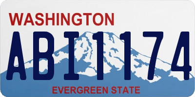WA license plate ABI1174