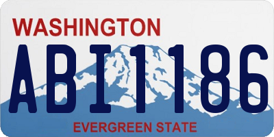 WA license plate ABI1186