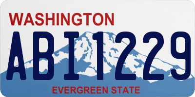 WA license plate ABI1229