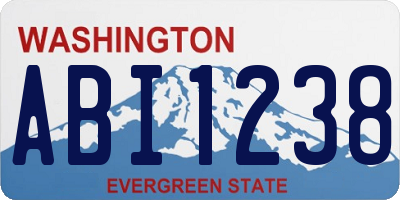 WA license plate ABI1238