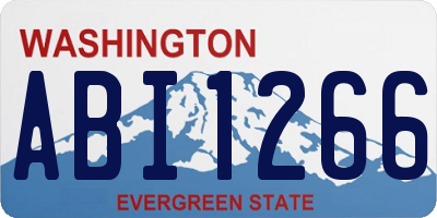 WA license plate ABI1266