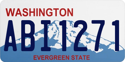 WA license plate ABI1271