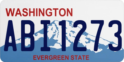WA license plate ABI1273
