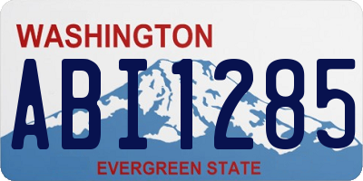 WA license plate ABI1285