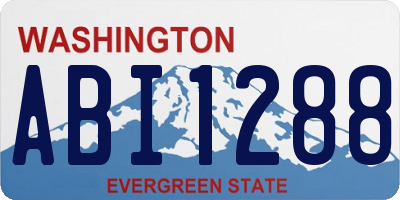 WA license plate ABI1288