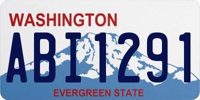 WA license plate ABI1291