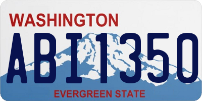 WA license plate ABI1350