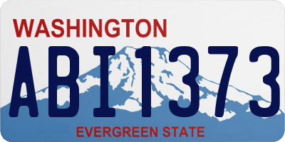 WA license plate ABI1373