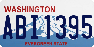 WA license plate ABI1395