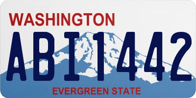 WA license plate ABI1442