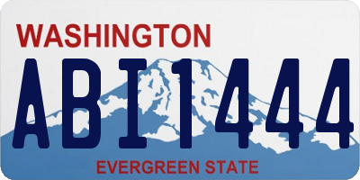 WA license plate ABI1444