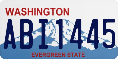 WA license plate ABI1445