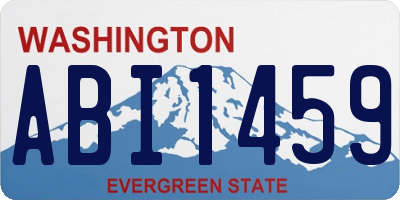WA license plate ABI1459