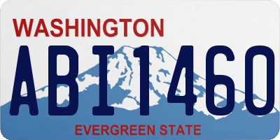 WA license plate ABI1460