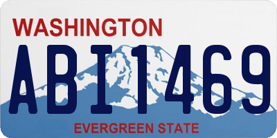 WA license plate ABI1469