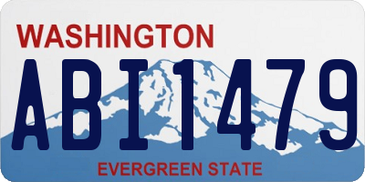 WA license plate ABI1479