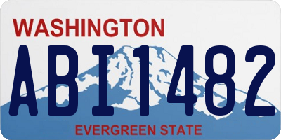WA license plate ABI1482