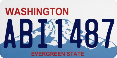 WA license plate ABI1487