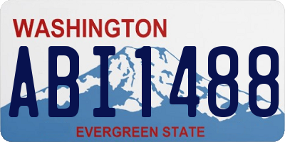 WA license plate ABI1488