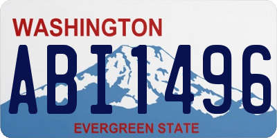 WA license plate ABI1496