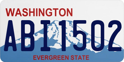 WA license plate ABI1502