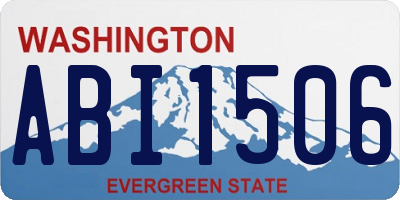 WA license plate ABI1506