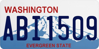 WA license plate ABI1509