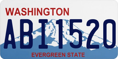 WA license plate ABI1520