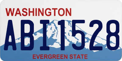 WA license plate ABI1528