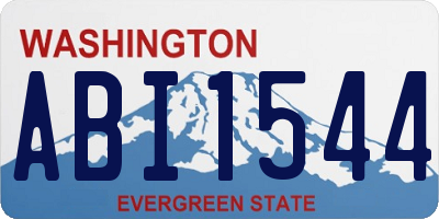 WA license plate ABI1544
