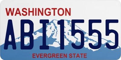 WA license plate ABI1555