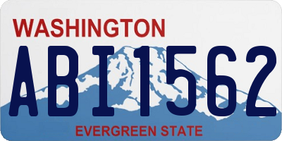 WA license plate ABI1562