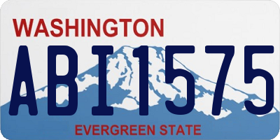 WA license plate ABI1575