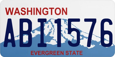 WA license plate ABI1576